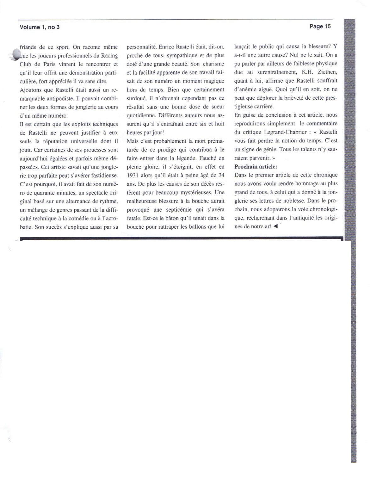 Rastelli le magnifique