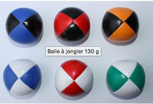 Balle 130 gr. 2 couleurs - 4 panneaux
