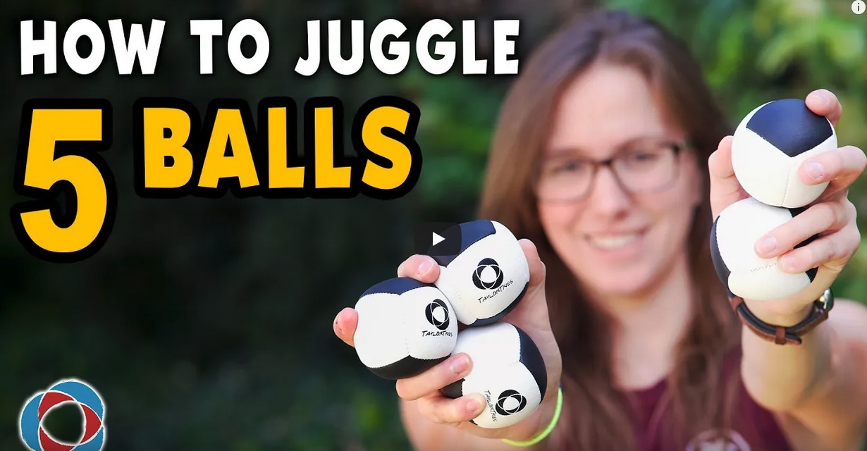 How to juggle 5 balls